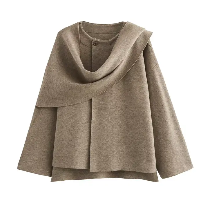 MUJER peluche manteaux d'hiver pour femmes écharpe asymétrique Demi-saison veste pour femmes Parkas 
