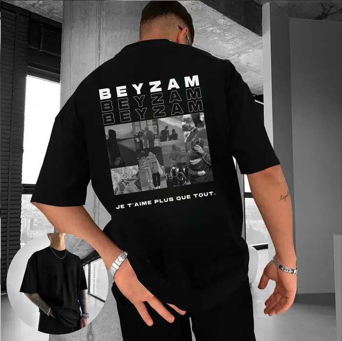 T-shirt décontracté unisexe à manches courtes imprimé double face Singer Damso Harajuku Graphics 2026