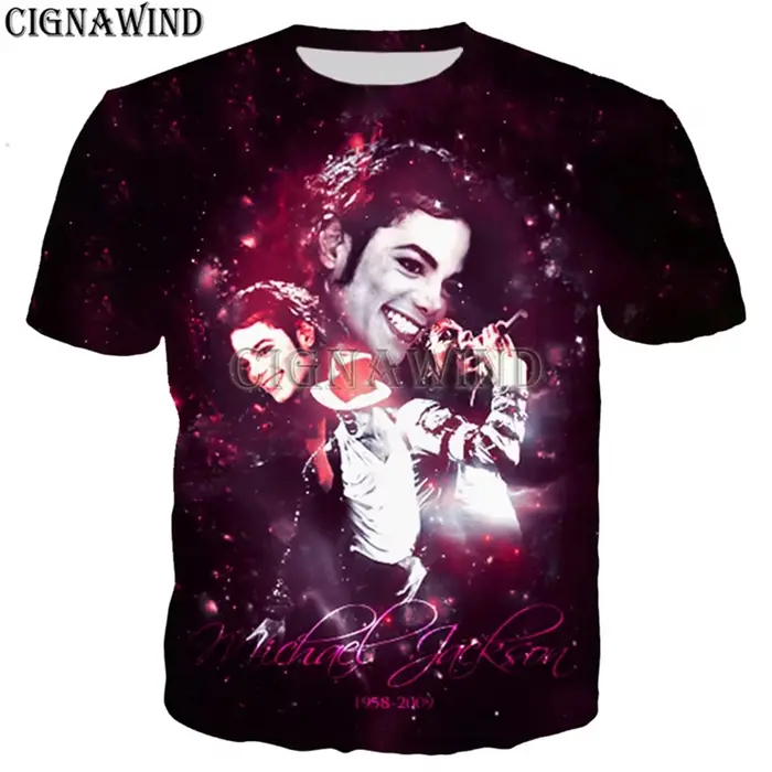Chanteur populaire Michael Jackson t-shirt hommes/femmes impression 3D t-shirts style Harajuku sweat