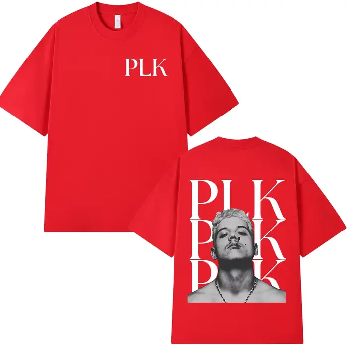 Rappeur PLK visage graphique T-shirt hommes femmes vêtements mode Hip Hop musique T-shirts décontrac