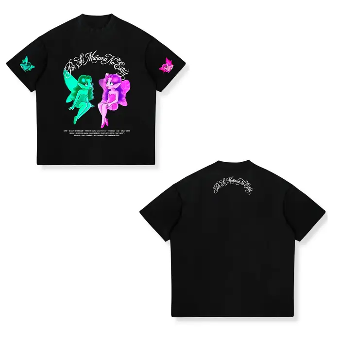 T-shirt Singer Omar Courtz Primera Musa Tour 2025 – Nouvelle Collection Mode Harajuku pour Hommes et Femmes