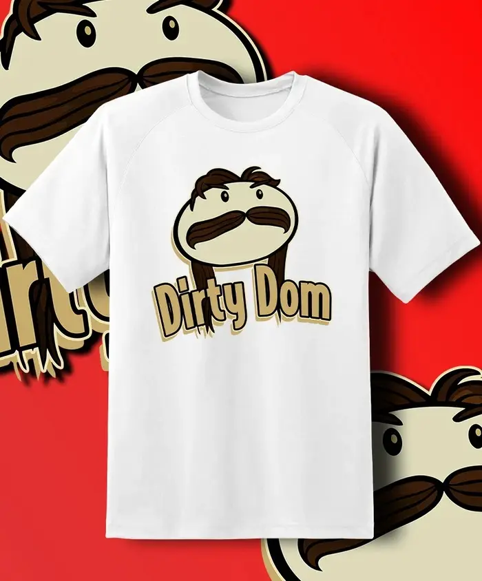 Dominik Mysterio “Dirty Dom” T-shirt coupe ample décontracté en pur coton pour couple