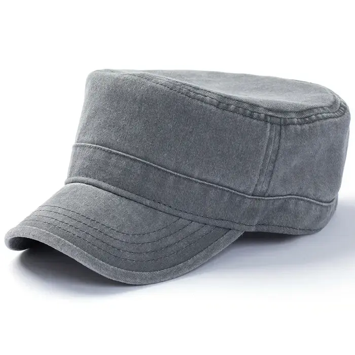 Casquette de cadet militaire pour hommes et femmes, casquette de Baseball de la marine de l'armée, casquette de soleil à dessus plat