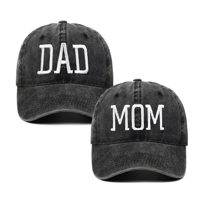 Chapeau brodé maman papa cadeaux pour Couples Parents casquettes de Baseball réglables cadeau