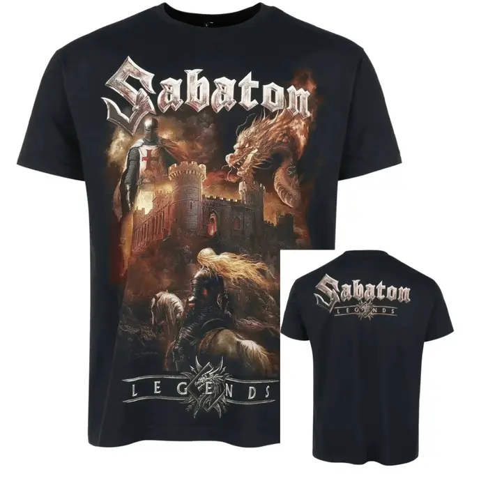 Nouveau T-shirt Sabaton 2026 pour Hommes et Femmes, Motif Groupe de Rock Métal Vintage, Streetwear d'Été Tendance, Coupe Oversize Unisexe en Coton Confortable