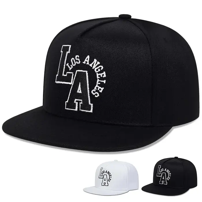 Casquette de baseball brodée Los Angeles Hip Hop Snapback pour hommes