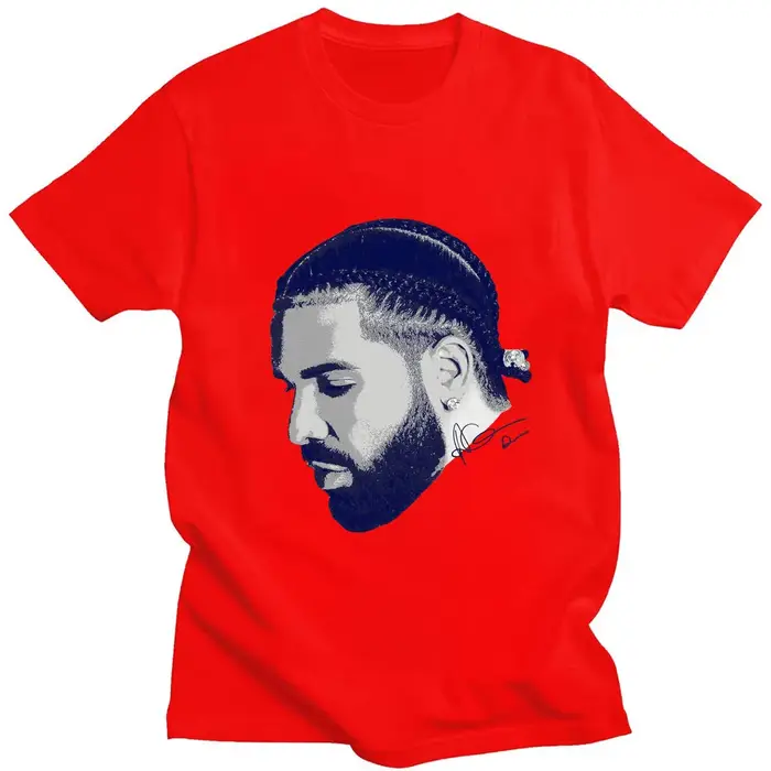 T-shirt unisexe à manches courtes imprimé Wared Drizzy Proximité, Économie hip hop, Streetwear popul