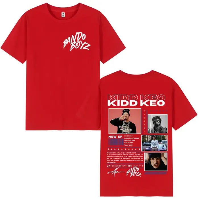 Rappeur Kidd Keo Bando Boyz Album Tour Merch T-shirt hommes femmes mode Hip Hop manches courtes T-sh
