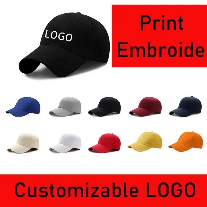 Casquette de baseball réglable avec logo personnalisé pour hommes et femmes