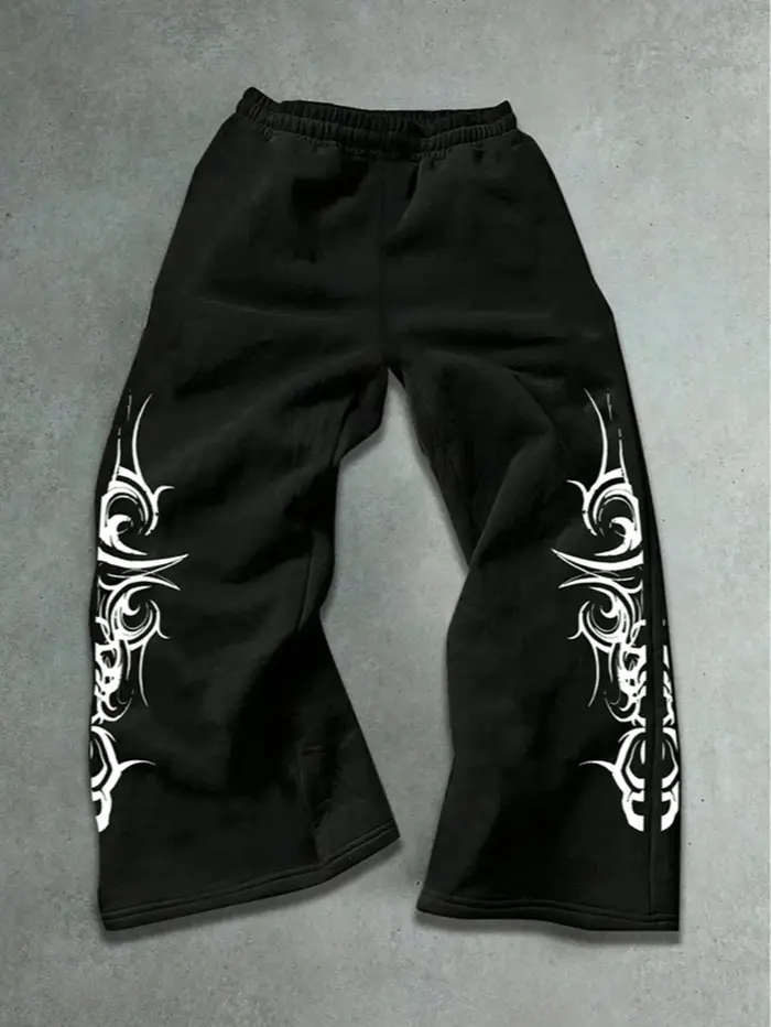 Pantalon de survêtement Y2K pour homme, style Harajuku Hip-Hop, imprimé, coupe large, collection Pri