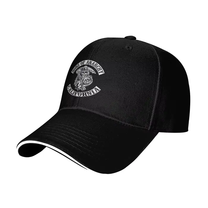 Casquette de Baseball gothique Street Punk Sons of Anarchy pour hommes et adultes