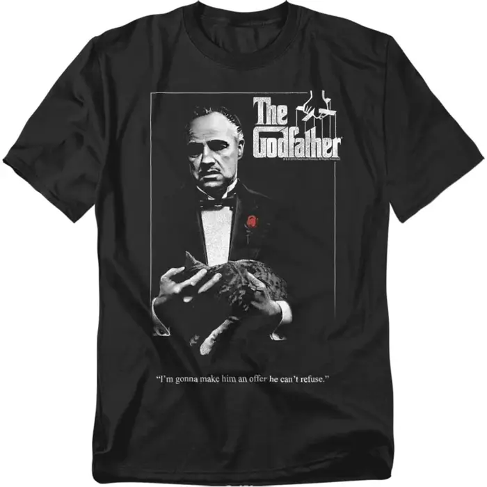 T-shirt Godfather Poster 2026 Nouvelle Collection Été Femme Vintage Respirant Streetwear Ample Décon