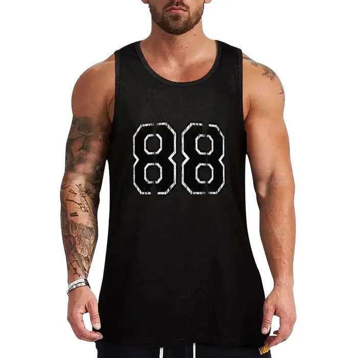 T-shirt d'été sans manches pour homme, haut de sport, chemise de sport, vêtements pour homme, 88 pré