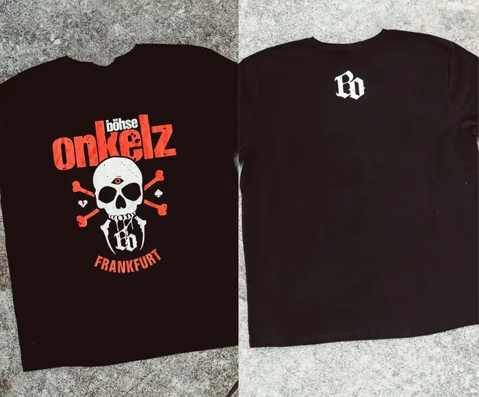 Böhse Onkelz Tour du monde T-shirt Style industriel HipHop décontracté coton hommes vêtements groupe