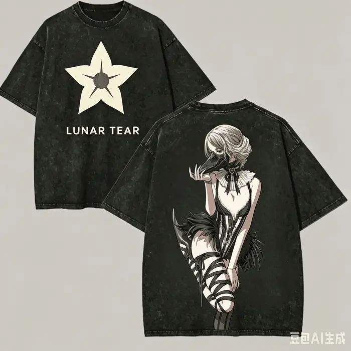 T-shirt NieR Automata délavé, vêtements originaux, nouveau modèle, t-shirt anime, grande taille, uni