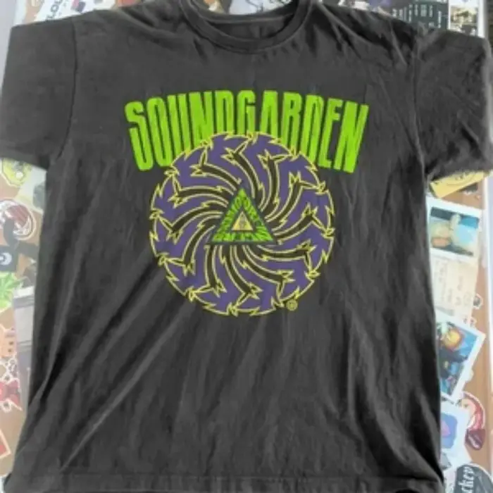 NOUVEAU! T-Shirt en coton noir pour hommes, Soundgarden Badmotorfinger, 1991