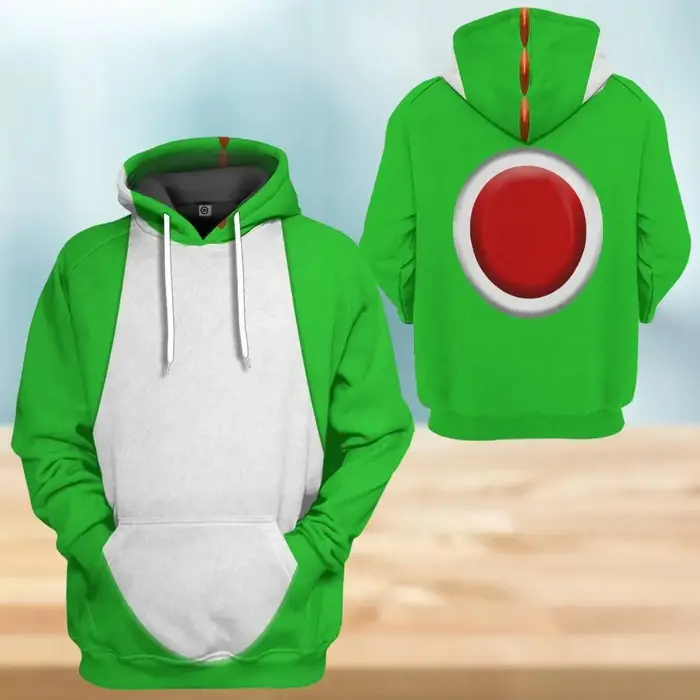 Yoshi 3D Sweat à capuche Cosplay, Sweat-shirt Mario Gamer, Sweat à capuche avec personnage de jeu vi