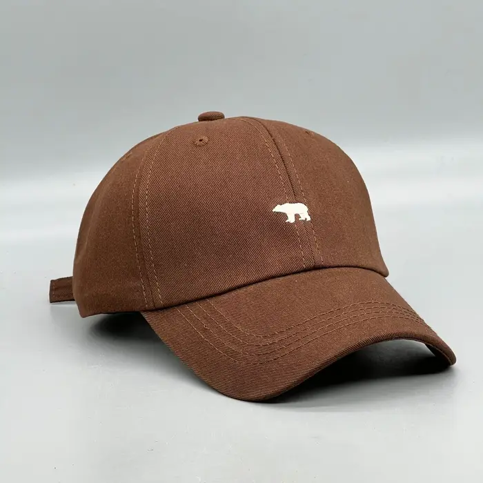 Chapeau de soleil brodé ours polaire, casquette de Baseball en coton, Protection UV légère pour le p