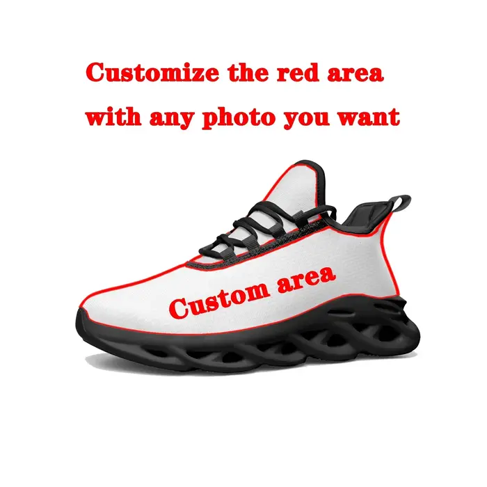 Baskets plates personnalisées pour hommes et femmes, chaussures de course de sport, chaussures en ma