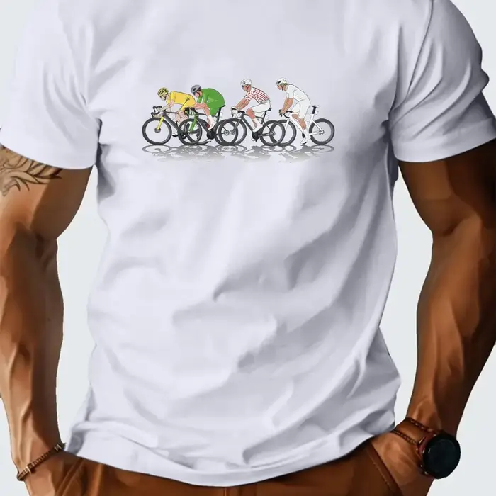 T-Shirt graphique Tour De France pour hommes