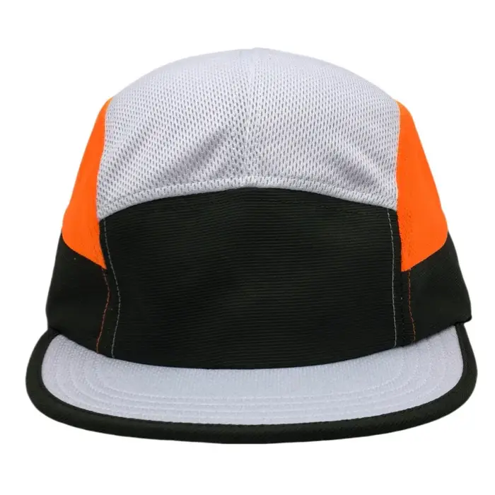 Logo personnalisé imprimé camouflage chapeau hip-hop à cinq panneaux à bords plats casquette de base