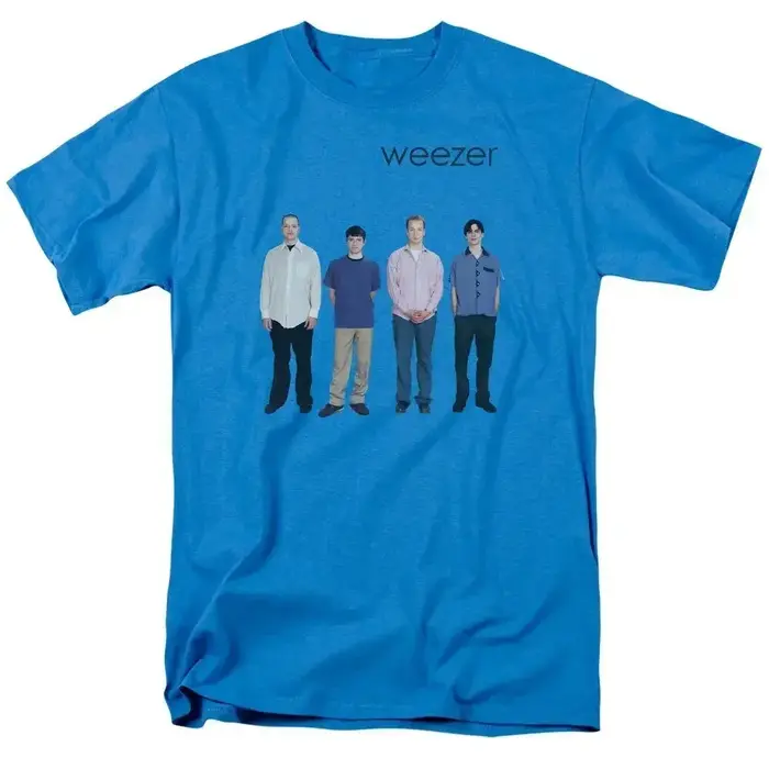 Weezer 1994 album bande impression T-shirt hommes été hip-hop rue décontracté ample T-shirt surdimensionné col rond haut à manches courtes