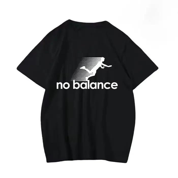 T-Shirt imprimé No Balance, haut en coton décontracté à la mode, même Style pour hommes et femmes, T