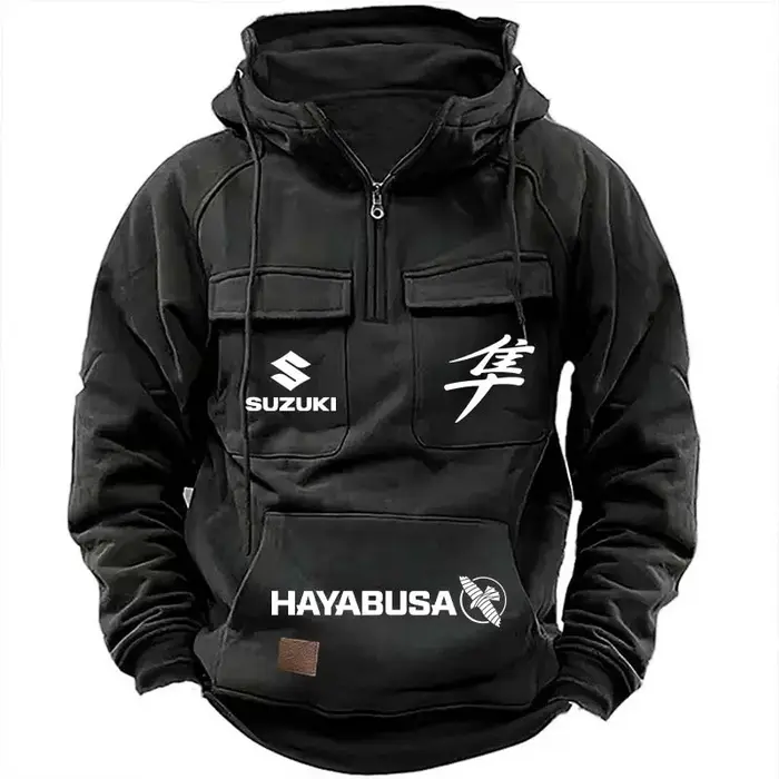 Sweat-shirt à capuche pour hommes, avec logo Suzuki Hayabusa, course de moto, nouvelle collection 20