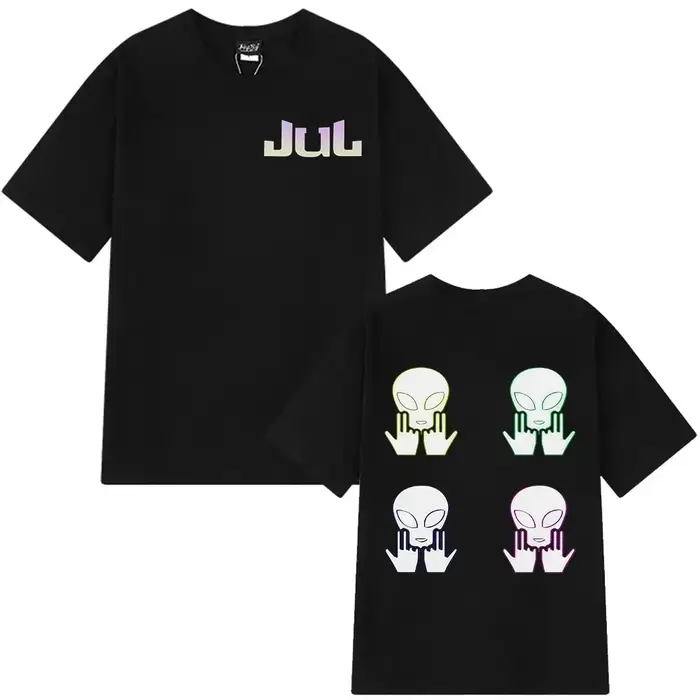 T-shirt graphique vintage Jul Rapper, T-shirt unisexe tendance Hip Hop, haut esthétique en coton à m
