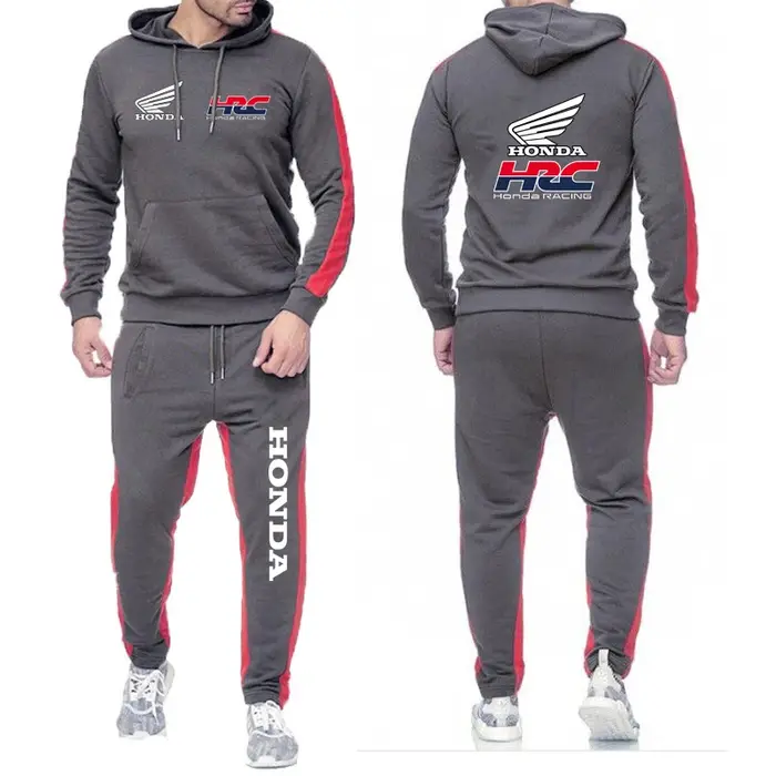 Honda racing hommes offre spéciale mode sweat à capuche vêtements de sport + pantalons de survêtemen