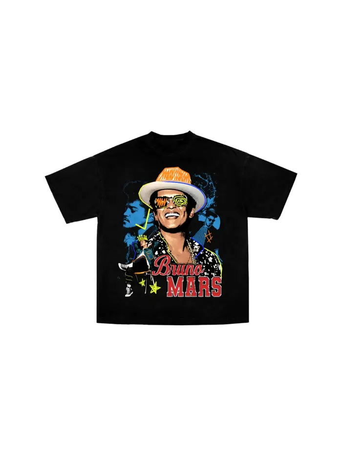 Nouveau T-shirt tendance BRUNO MARS pour homme et femme