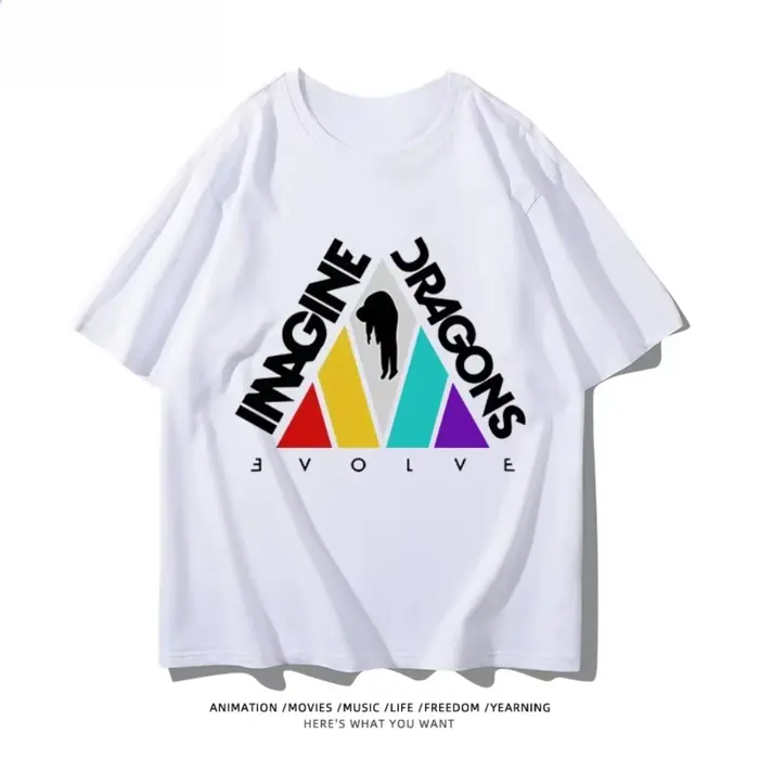 2025 nouveau Imagine Dragons Loom Band imprimé graphique t-shirts femmes à manches courtes t-shirts 