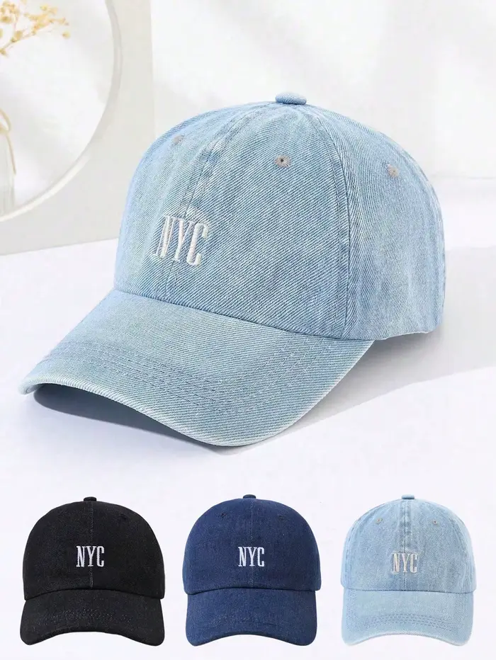 Casquette de baseball brodée New York - Unisexe
