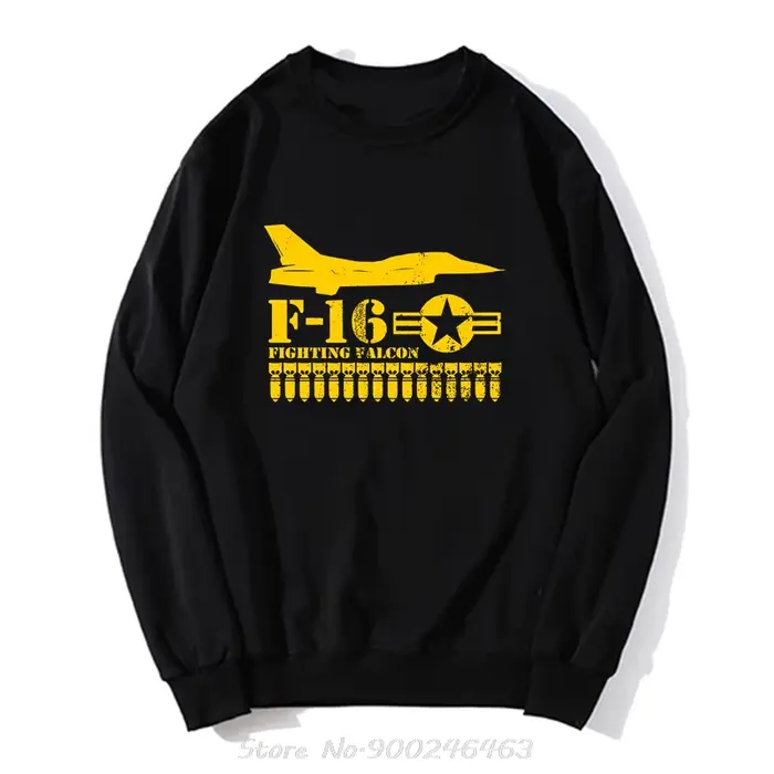 Hommes à capuche F 16 combat Falcon (en détresse) pull sweat femmes vêtements surdimensionnés hommes