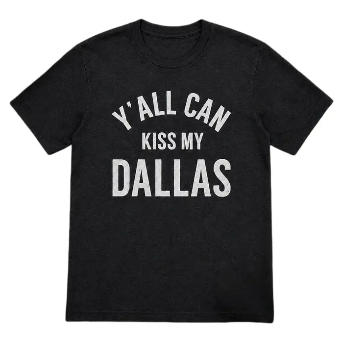 T-shirt Erling Haaland Y'all Can Kiss My Dallas Merch 2026 100% Coton pour Homme et Femme, T-shirt O
