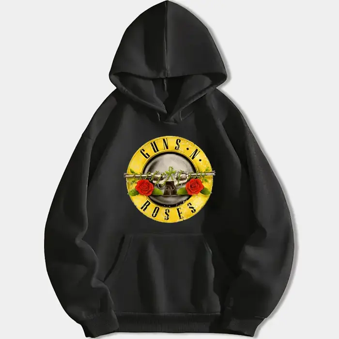Guns N Trash Bullet Logo Sweat à capuche unisexe, Sweat à capuche chaud, Sweat Smile, Streetwear déc