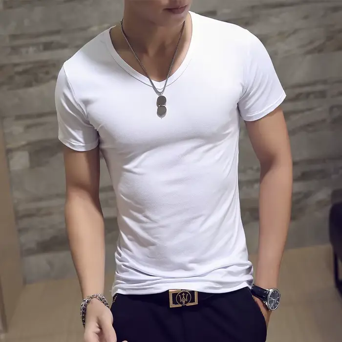 Nouveau haut T-shirts homme T-shirt Fitness