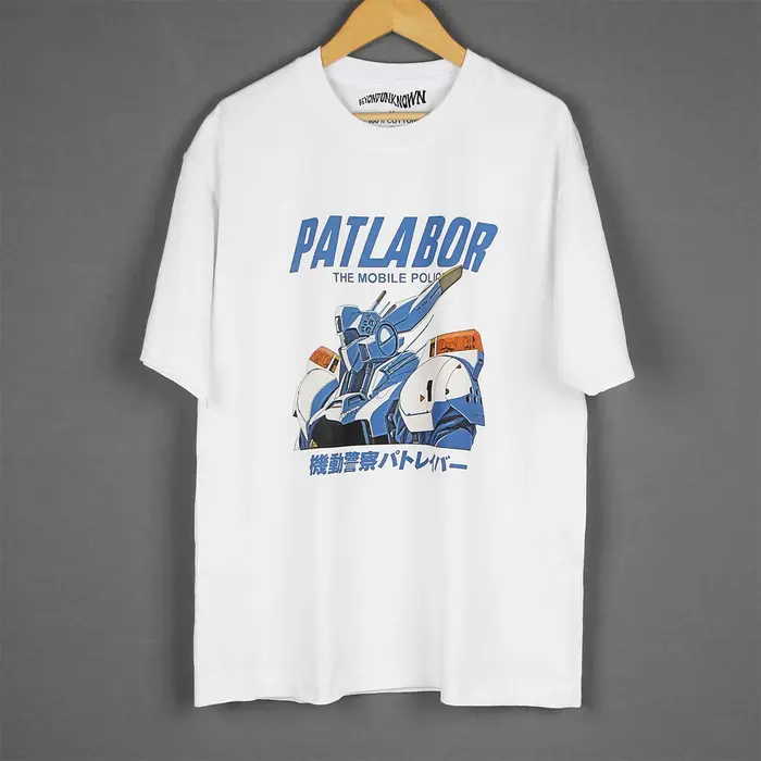 Police Mobile PATLABOR T-Shirt japonais Anime vous êtes sous l'arrête chevalier Tekkaman lame hommes imprimé été coton