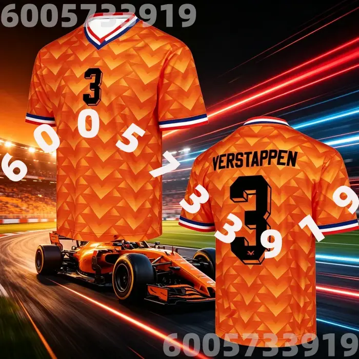 T-shirt Col V Séchage Rapide 2026 Été Active Verstappen 3 Motorsport Sports pour Hommes, Femmes, Adultes, Famille, Enfants, Parents et Enfants