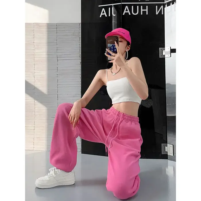 Joggers femmes Sweat pantalons de sport 2025 Baggy Trendeez décontracté Jogging mode automne pantalon ample