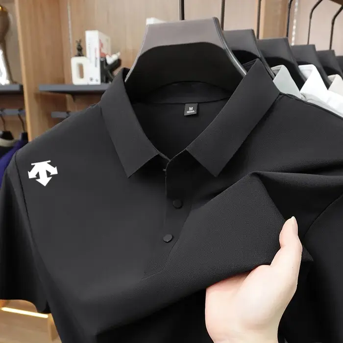 Nouveau Polo Urbain de Luxe pour Homme – T-shirt à Revers Imprimé à Manches Courtes – Idéal pour le 