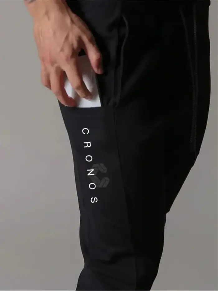 Pantalons de survêtement pour hommes CRONOS, vêtements de marque tendance, printemps automne, nouveaux vêtements de sport, pantalons décontractés pour hommes, pantalons de sport pour la salle de sport