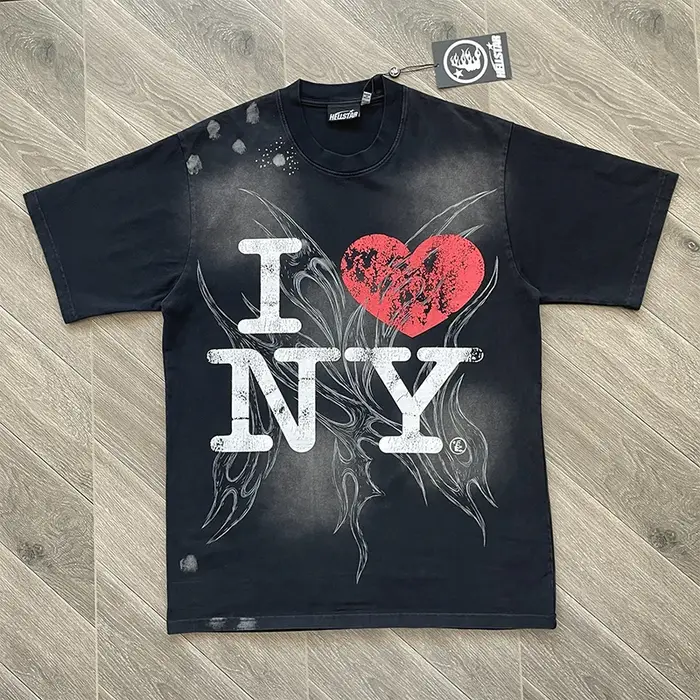 I Love NY Tee T-shirt décontracté à manches courtes pour hommes et femmes, marque tendance, style eu