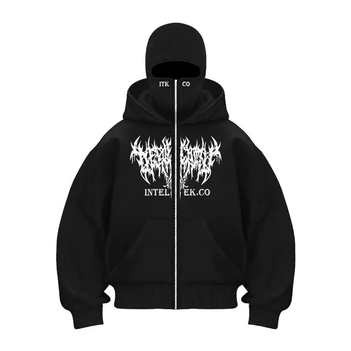 Nouveau sweat à capuche zippé unisexe en polaire automne/hiver-design de masque à capuche cagoule, p