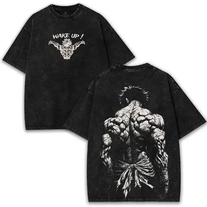 Anime BAKI Hanma Baki graphique T-shirt hommes à manches courtes vêtements surdimensionné T-shirt la