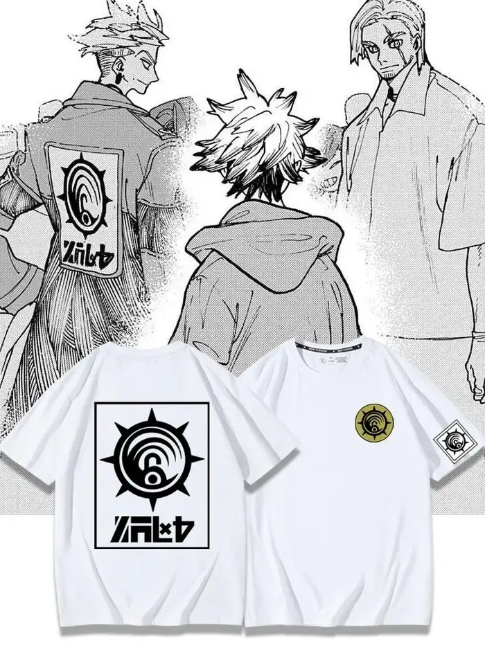 T-shirt décontracté oversize en coton à manches courtes GACHIAKUTA pour hommes et femmes