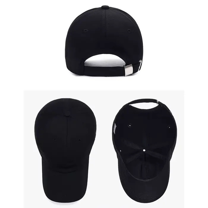 Casquette de baseball FS noire et blanche à imprimé lettres pour hommes
