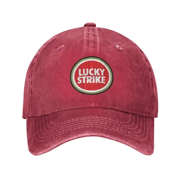 Lucky Strike lettres Troye Sivan musique Sport rétro Cowboy lavé casquettes de Baseball hommes Denim