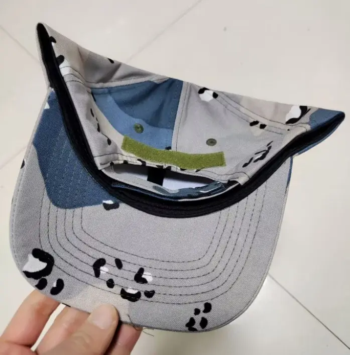 Casquette de baseball camouflage bleue avec paillettes chocolatées d'Arabie Saoudite pour homme