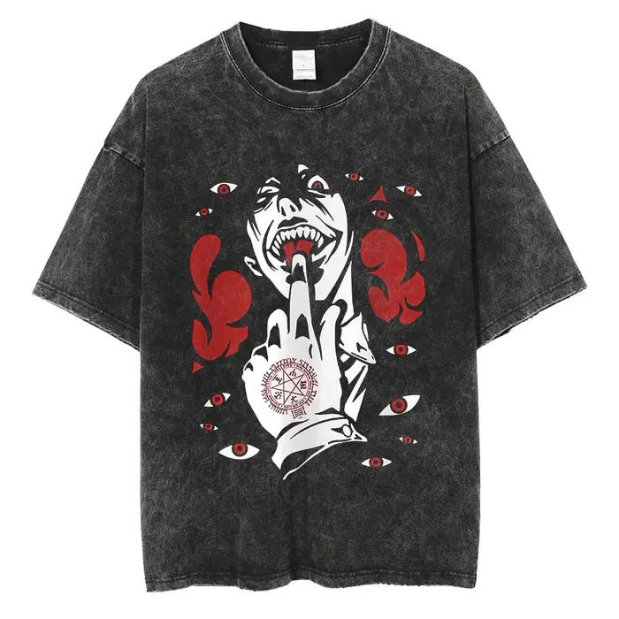 T-shirt vintage délavé Edward Elric pour homme